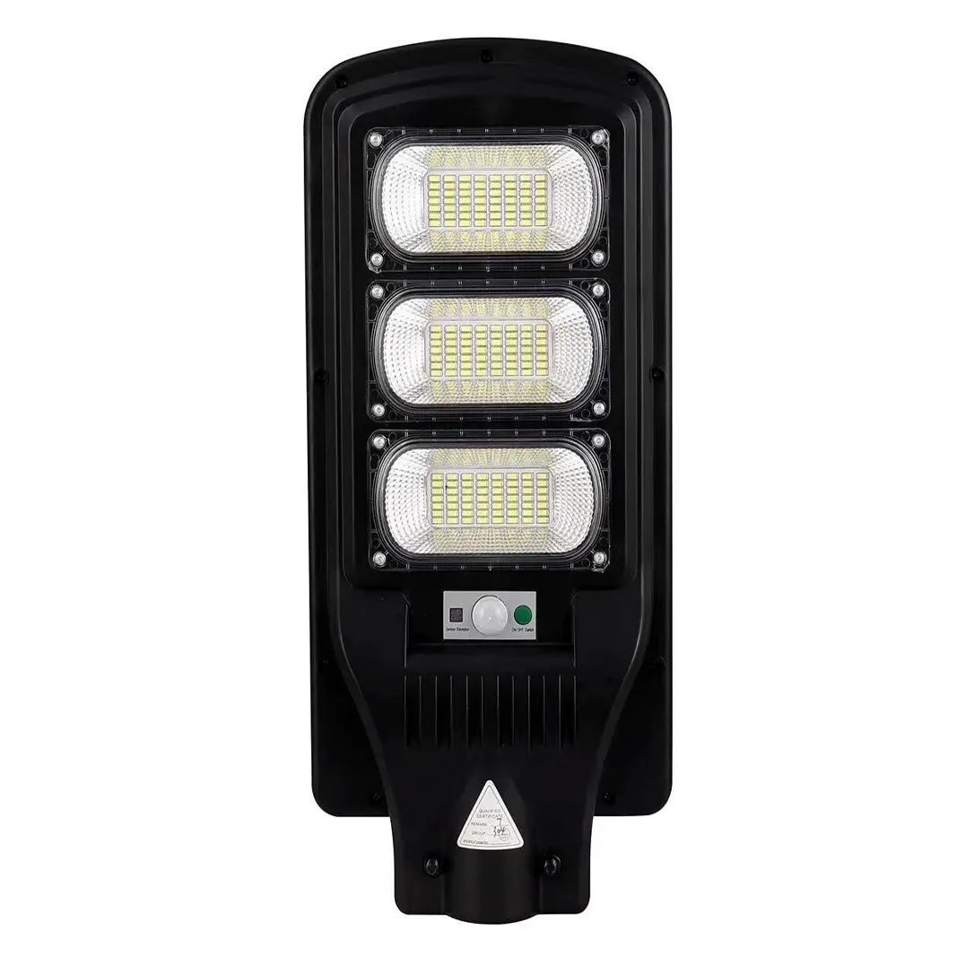 Lampa Stradala LED cu Incarcare Solara, 100W-300W, senzor miscare, acumulator intern, telecomanda